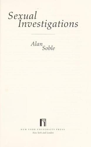 Sexual investigations