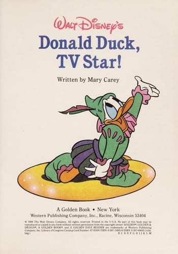 Walt Disneyʼs Donald Duck, TV star!