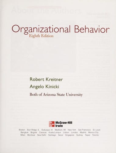 Organizational behavior