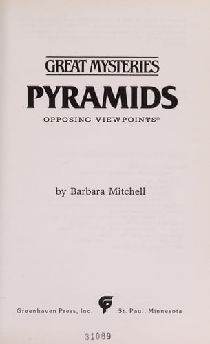 Pyramids: opposing viewpoints
