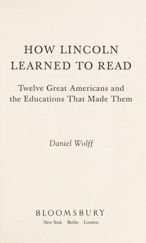 How Lincoln learned to read