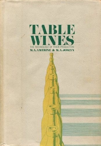 Table wines: the technology of their production