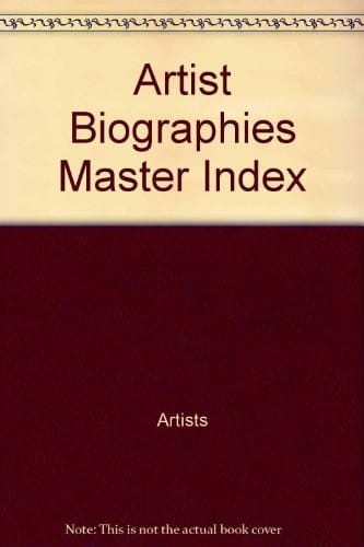 Artist biographies master index
