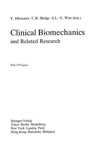 Clinical Biomechanics and Related Research
