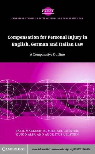 Compensation for personal injury in English, German and Italian law: a comparative outline