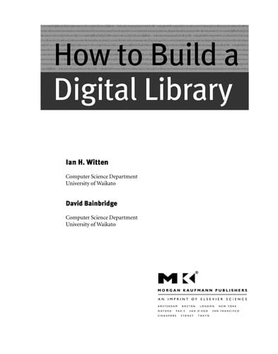 How to build a digital library