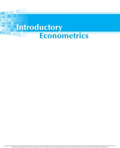 Introductory econometrics: a modern approach