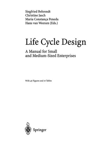 Life Cycle Design: a Manual for Small and Medium-Sized Enterprises
