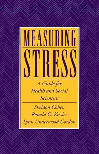 Measuring stress: a guide for health and social scientists
