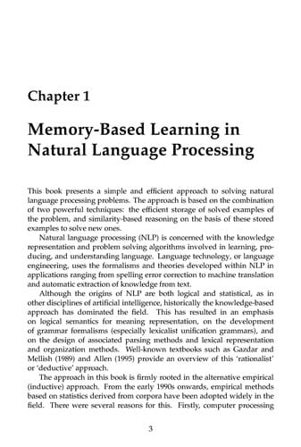 MEMORY-BASED LANGUAGE PROCESSING.