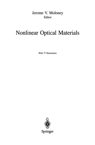 Nonlinear Optical Materials