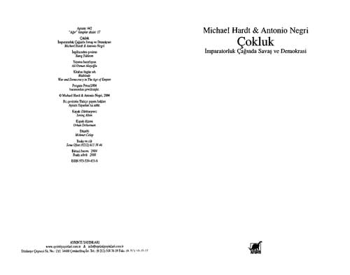 Çokluk: İmparatorluk Çağında Savaș ve demokrasi / .