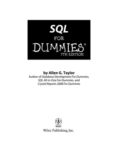 SQL for dummies