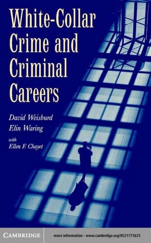 White-collar crime and criminal career