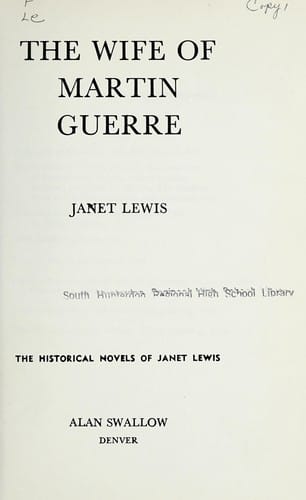The wife of Martin Guerre