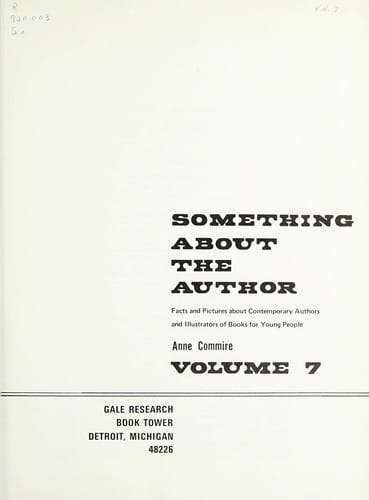 Something About the Author v. 7