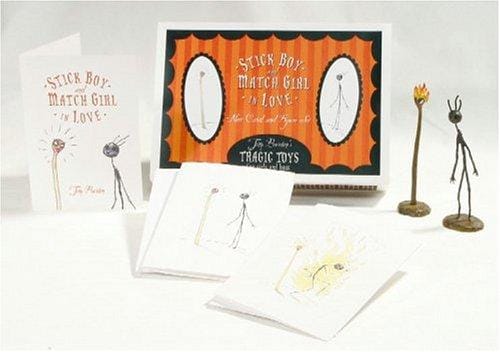Tim Burton's Stick Boy & Match Girl Note Cards and Figures Boxed Set