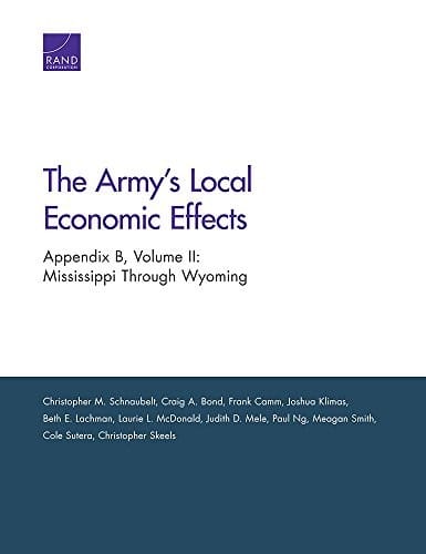 The Army's Local Economic Effects : Appendix B: Mississippi Through Wyoming