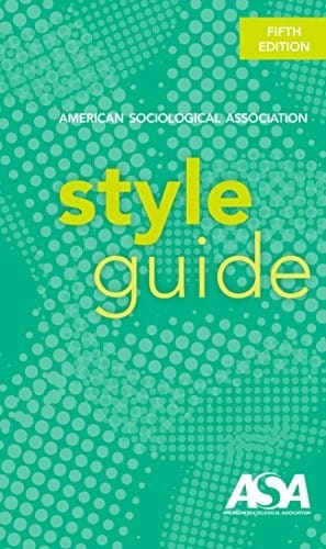 American Sociological Association Style Guide