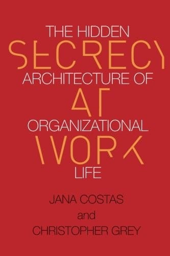 Secrecy at Work: The Hidden Architecture of Organizational Life