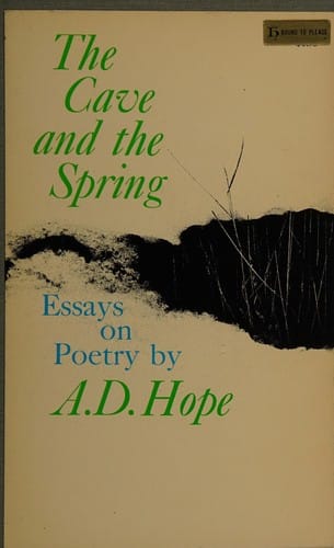 The cave and the spring: essays on poetry