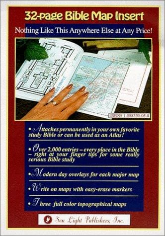 Bible Map Insert (Find Every Place Mentioned in the Bible)