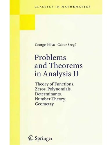 Problems and Theorems in Analysis
