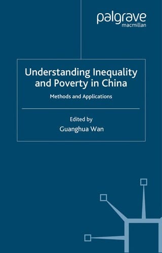 Understanding inequality and poverty in China: methods and applications