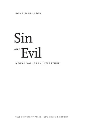 Sin and evil: moral values in literature