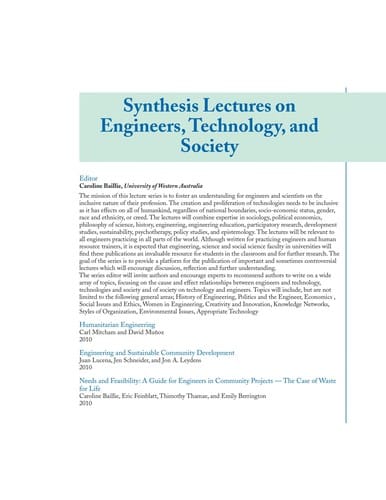 Humanitarian engineering