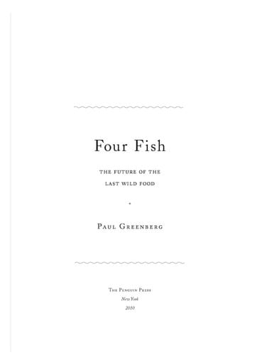 Four fish: the future of the last wild food