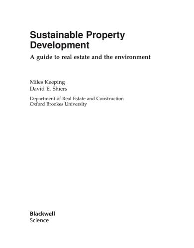 Sustainable Property Development