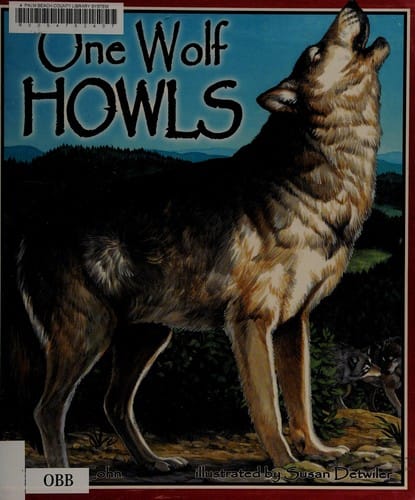 One wolf howls