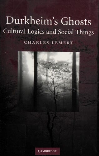 DURKHEIM'S GHOSTS: CULTURAL LOGIC AND SOCIAL THINGS.