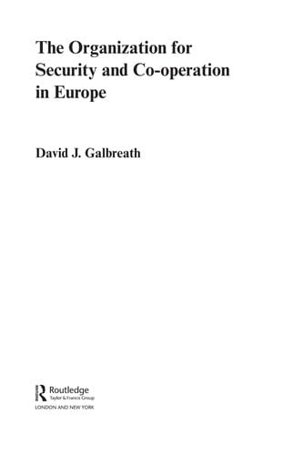 ORGANIZATION FOR SECURITY AND CO-OPERATION IN EUROPE.