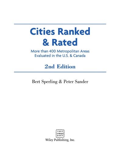 Cities Ranked & Rated