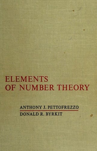 Elements of number theory