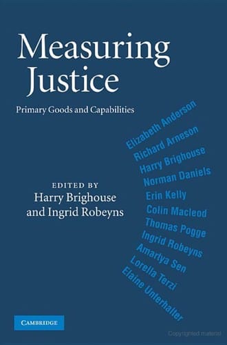Measuring justice: primary goods and capabilities