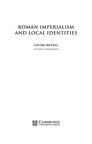Roman imperialism and local identities