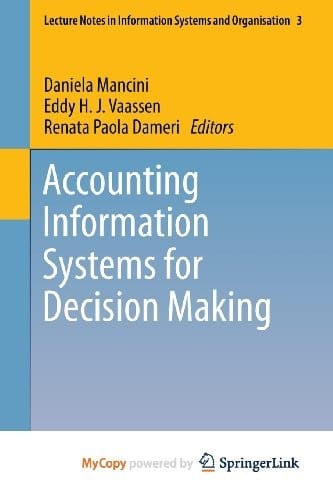 Accounting Information Systems for Decision Making