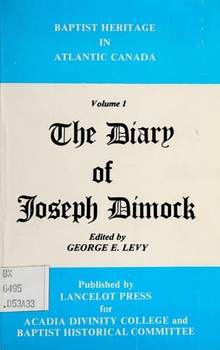 The diary and related writings of the Reverend Joseph Dimock (1768-1846)