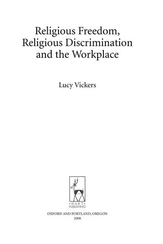 Religious freedom, religious discrimination and the workplace