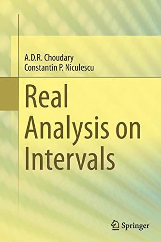 Real Analysis on Intervals