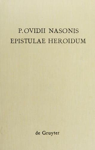 P. Ovidii Nasonis Epistulae heroidum