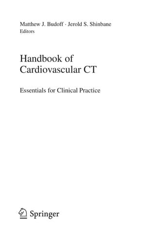 Handbook of Cardiovascular CT: Essentials for Clinical Practice