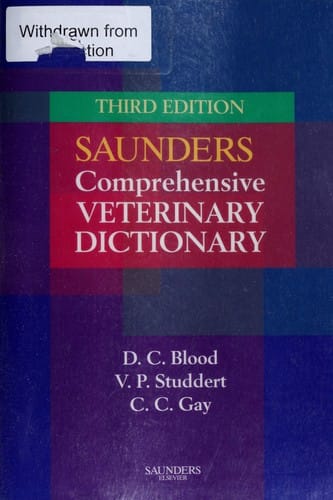 Saunders comprehensive veterinary dictionary