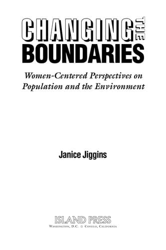 Changing the boundaries: women-centred perspectives on population and the environment