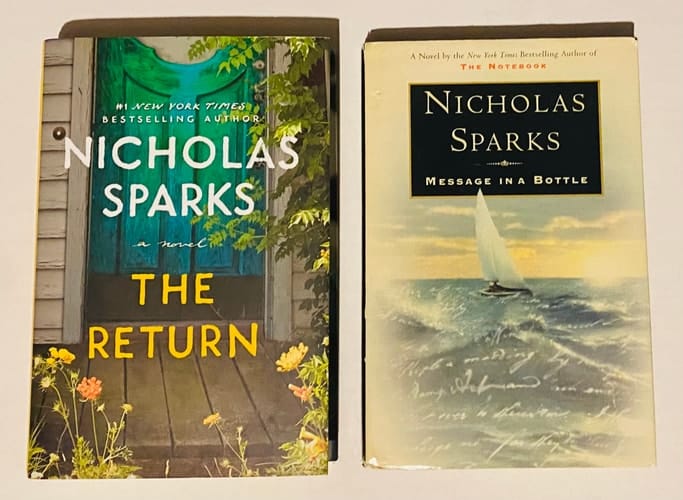 2 Nicholas Sparks Books! 1) The Return 2) Message in a Bottle