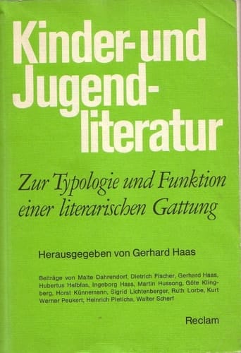 Kinder- und Jugend-literatur: Zur Typologie und Funktion einer literarischen Gattung