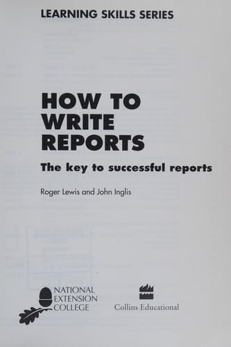 How to Write Reports